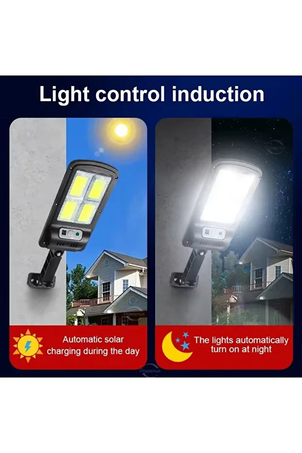 Solar Güneş Enerjili Led Bahçe Aydınlatması 120 Ledli 3 Modlu Hareket Sensörlü Solar Güneş Enerjili Led Bahçe Aydınlatması 120 Ledli 3 Modlu Hareket Sensörlü